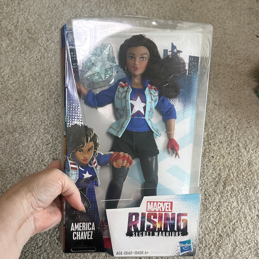 Hasbro Marvel Rising America Chavez Doll with Blue Jacket